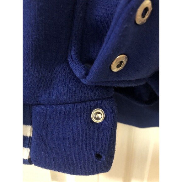 BOOHOOMAN VARSITY BOMBER JACKET Medium Blue Limited Edition 2013 Patches READ - Picture 7 of 11